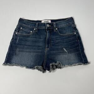 Victoria's Secret PINK High-Rise Raw Hem Denim Shorts Women's Size 6